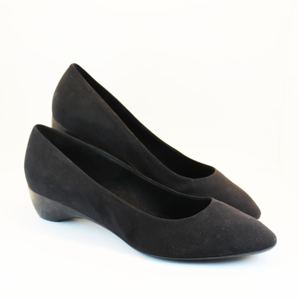 Ferragamo Black Cloth Shoes